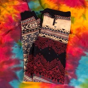 American eagle knit pattern size small leggings